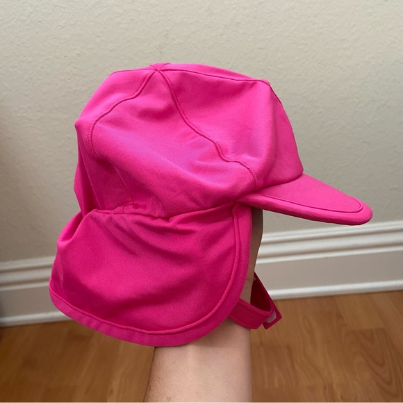 The North Face Baby Logo Bright Pink Sun Hat - Picture 2 of 9